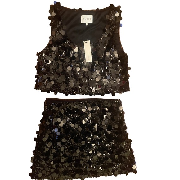 Anthropologie Dresses & Skirts - NWT Anthropologie Mable sequin skirt set (two piece) size medium